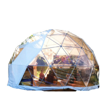 Hot 6m PVC Plastic Inflatable Geodesic Bubble Camping Tent Outdoor Clear Dome Tent Glamping