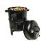 Home Round Black Charcoal Smoke Grill Kitchen Cooking BBQ Grill Barbecue Oven Outdoor