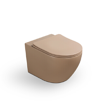 Professional Design Bathroom P Trap Suspended Toilet Ceramic Rimless Wall Mounted Toilet Matte Colored Wall Hung Toilet