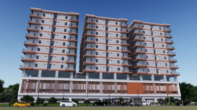 Exterior Design Concept of 12 Storey Building