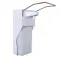 1000ml ABS Plastic Toilet Refillable Bottle Elbow Hand Sanitizer Liquid Soap Dispenser for hospital