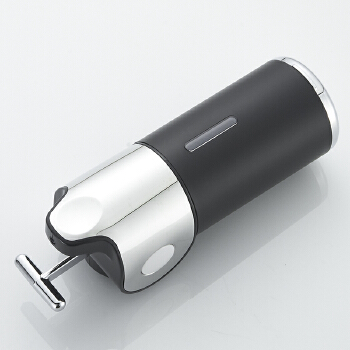 Commercial Modern Minimalist Soap Liquid Dispenser With Key Lock ABS Manual Soap Dispenser With Round Visible Bottle