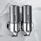 Commercial Modern Minimalist Soap Liquid Dispenser With Key Lock ABS Manual Soap Dispenser With Round Visible Bottle
