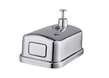 Factory Design Manual Stainless Soap Dispenser Extrusion Outlet Design Mirror Reflection Soap Dispenser Suited In Various Places