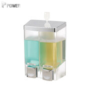 POWER Wall-mounted Manual Multifunction Soap Dispenser For Shampoo And Conditioner Choose With Visible Bottle Dispenser