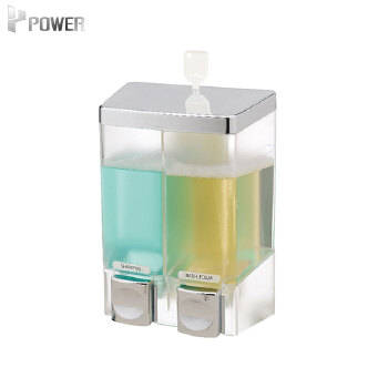 POWER Wall-mounted Manual Multifunction Soap Dispenser For Shampoo And Conditioner Choose With Visible Bottle Dispenser