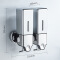 Hotel Manual Soap Dispenser Double Wall-mounted Hand Soap Bottle Shampoo Shower Dispenser