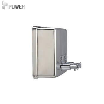 Hot Selling Polish or Satin Finished Surface Stainless Steel Refillable Pump Dispenser Hotel Wall Mounted Liquid Soap Dispenser