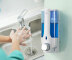2022 Modern Design Multifunctional Manual Soap Dispenser ABS High Quality Wall-mounted Soap Dispenser Public/Home Use