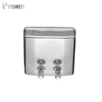 Hot Selling Polish or Satin Finished Surface Stainless Steel Refillable Pump Dispenser Hotel Wall Mounted Liquid Soap Dispenser