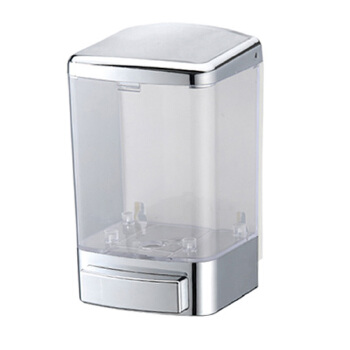 Manual Liquid Hand Wall Mounted Soap Dispenser 1000ml Plastic Top ABS Plastic with Cheap Price Large for Hotel White/silver