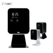 Aluminum Alloy Touchless Double Infrared Sensor Soap Dispenser Smart Soap Dispenser With LED Screen As Mirror