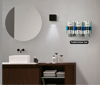 Multifunctional Manual Press Soap Dispenser Nail-free Installation ABS High Quality 300ml Manual Soap Dispenser