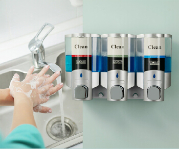Multifunctional Manual Press Soap Dispenser Nail-free Installation ABS High Quality 300ml Manual Soap Dispenser
