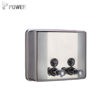 Hot Selling Polish or Satin Finished Surface Stainless Steel Refillable Pump Dispenser Hotel Wall Mounted Liquid Soap Dispenser