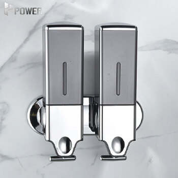 Hotel Manual Soap Dispenser Double Wall-mounted Hand Soap Bottle Shampoo Shower Dispenser