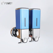 Hotel Manual Soap Dispenser Double Wall-mounted Hand Soap Bottle Shampoo Shower Dispenser