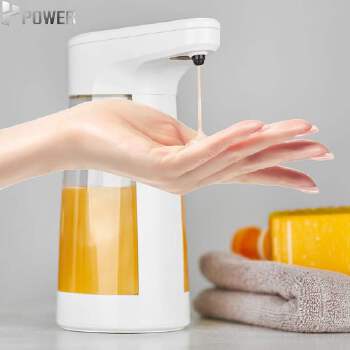 POWER New Design Automatic Soap Dispenser 500ml Large Capacity ABS+PC Smart Soap Dsipenser With Battery Power Supply