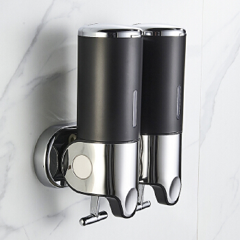 Commercial Modern Minimalist Soap Liquid Dispenser With Key Lock ABS Manual Soap Dispenser With Round Visible Bottle