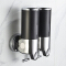 Commercial Modern Minimalist Soap Liquid Dispenser With Key Lock ABS Manual Soap Dispenser With Round Visible Bottle