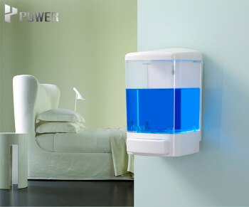 Manual Liquid Hand Wall Mounted Soap Dispenser 1000ml Plastic Top ABS Plastic with Cheap Price Large for Hotel White/silver