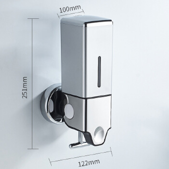 Square Bottle Soap Dispenser Hotel Wall Mounted Shampoo Soap Dispenser Lever ABS soap dispenser