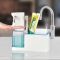 ABS Transparent Bottle Automatic Soap Dispenser Refillable Infrared Sensor Alcohol Soap Dispenser with Sponge Holder for Kitchen