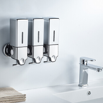 New Design Hand Squeeze Manual Square Soap Dispenser Simple Appearance Plastic Hotel Soap Dispenser