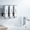 New Design Hand Squeeze Manual Square Soap Dispenser Simple Appearance Plastic Hotel Soap Dispenser