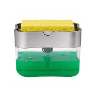POWER New Kitchen Hand Press Liquid Dishwahing Plastic Transparent Box Soap Dispenser