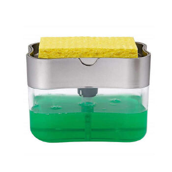 POWER New Kitchen Hand Press Liquid Dishwahing Plastic Transparent Box Soap Dispenser