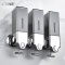 New Design Hand Squeeze Manual Square Soap Dispenser Simple Appearance Plastic Hotel Soap Dispenser