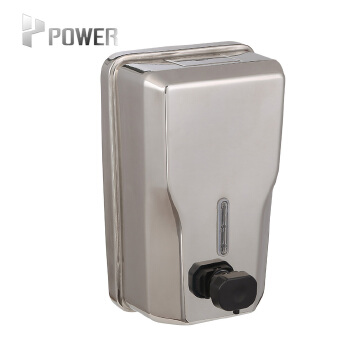 Manual Durable Stainless Steel Soap Dispenser 1200ml Refillable Anti-theft Wall Mount Can Be Take Off Soap Dispenser