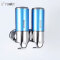 Commercial Modern Minimalist Soap Liquid Dispenser With Key Lock ABS Manual Soap Dispenser With Round Visible Bottle