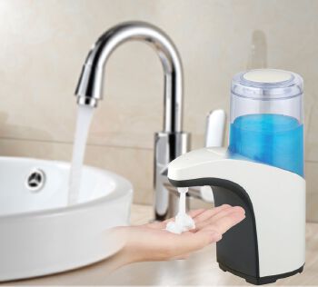 Refillable ABS 300ml Factory Wholesale Battery Supply Infrared Sensor Hand Free Liquid Lotion Automatic Soap Dispenser