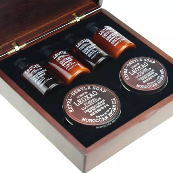 High Quality Private Label Moroccan Argan Oil SPA Nature Shampoo Shower Gel Body Care Gift Bath Set