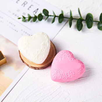 Custom wholesale private label organic handmade beauty body face skin care whitening heart shaped soaps