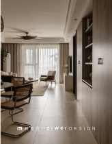 After the 90s, the 123-square-meter hardcover room has been renovated, with logs, cotton and linen, 