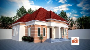 2 Units of one bedroom Semi-Detached bungalow