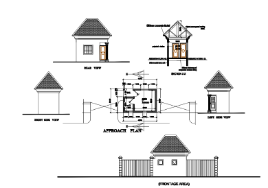 Modern style one-story villa architectural design