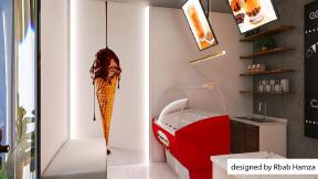 Dessert shop interior design