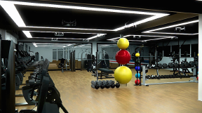 The spacious Gym interior design