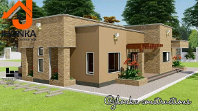 Modern high-end one-story villa architectural design