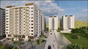 Mass Monochrome color apartment Building Project 1