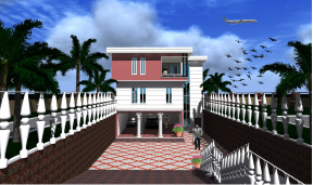  Duplex Floor Villa Architectural Design in Sri Lanka