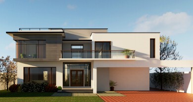 900sqft Modern duplex residence design 