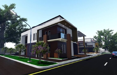 Modern style villa architectural design