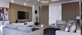4 People Living Luxury Villa Interior with Modern and Simple Style 