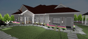 Duplex Floor Villa with Special Designed Multi Slope Roof 