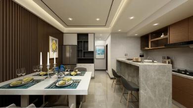 Three-bedroom postmodern in Qianhai era